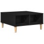 Mesa de Café en Negro y Roble, 60x60x30 cm, de Madera de Ingeniería de , Mesas de centro - Ref: Foro24-862586, Precio: 57,43 ...