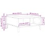 mesa de café de madera antigua 60x60x30 cm de madera de ingeniería de , Mesas de centro - Ref: Foro24-862587, Precio: 57,23 €...