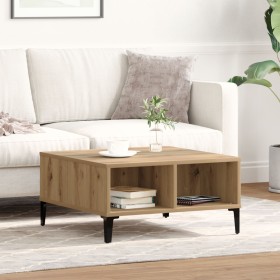 Mesa de café de roble artesanal 60x60x30 cm de madera engineered de , Mesas de centro - Ref: Foro24-862588, Precio: 57,39 €, ...