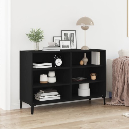 Mueble de almacenamiento Negro Roble 103,5x35x70 cm Madera elaborada de , Aparadores - Ref: Foro24-862591, Precio: 92,49 €, D...