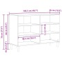 Aparador Negro Roble 103,5x35x70 cm en Madera Ingenierada de , Taquillas y armarios de almacenamiento - Ref: Foro24-862590, P...
