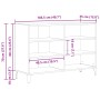 Mueble de almacenamiento Negro Roble 103,5x35x70 cm Madera elaborada de , Aparadores - Ref: Foro24-862591, Precio: 92,49 €, D...