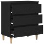 Aparador Negro Roble 60x35x70 cm Madera elaborada de , Aparadores - Ref: Foro24-862595, Precio: 90,65 €, Descuento: %