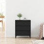 Aparador Negro Roble 60x35x70 cm Madera elaborada de , Aparadores - Ref: Foro24-862596, Precio: 87,75 €, Descuento: %