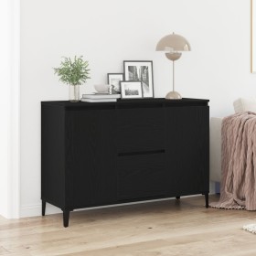 Aparador Negro de Roble 104x35x70 cm de Madera Ingenierizada de de , Aparadores - Ref: Foro24-862597, Precio: 120,14 €, Descu...