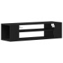 Mueble para TV de pared en roble negro, 100x30x26.5 cm, de madera compuesta de , Muebles TV - Ref: Foro24-862600, Precio: 50,...