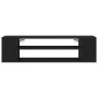 Mueble para TV de pared en roble negro, 100x30x26.5 cm, de madera compuesta de , Muebles TV - Ref: Foro24-862600, Precio: 50,...