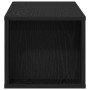 Mueble para TV de pared en roble negro, 100x30x26.5 cm, de madera compuesta de , Muebles TV - Ref: Foro24-862600, Precio: 50,...