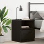 Mesa de Noche  Negra Roble 40x40x50 cm Madera | Foro24.es | Tu tienda online para hogar, jardín y más Foro24.es