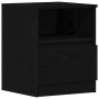 Mesa de Noche  Negra Roble 40x40x50 cm Madera | Foro24.es | Tu tienda online para hogar, jardín y más Foro24.es