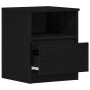 Mesa de Noche  Negra Roble 40x40x50 cm Madera | Foro24.es | Tu tienda online para hogar, jardín y más Foro24.es
