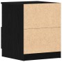 Mesa de Noche  Negra Roble 40x40x50 cm Madera | Foro24.es | Tu tienda online para hogar, jardín y más Foro24.es