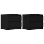 Gabinete de Noche Set de 2 Roble negro Madera engineered Mediano | Foro24.es | Tu tienda online para hogar, jardín y más Foro24.es