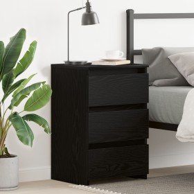 Cabecera de Noche Negro Roble 40x35x62,5 cm Madera Elaborada de , Mesitas de noche - Ref: Foro24-862613, Precio: 73,45 €, Des...
