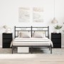 Mesas de Noche 2 pcs Negro Roble 40x35x62,5 cm Madera Ing. de , Mesitas de noche - Ref: Foro24-862614, Precio: 131,88 €, Desc...