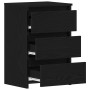 Mesas de Noche 2 pcs Negro Roble 40x35x62,5 cm Madera Ing. de , Mesitas de noche - Ref: Foro24-862614, Precio: 131,88 €, Desc...