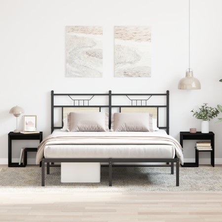 Cajones de Noche 2 pcs Negro Roble 40x30x40 cm Madera de , Mesitas de noche - Ref: Foro24-862616, Precio: 54,84 €, Descuento:...