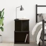 Mesita de Noche Negra de Roble 35x35x55 cm de Madera de , Mesitas de noche - Ref: Foro24-862617, Precio: 43,12 €, Descuento: %