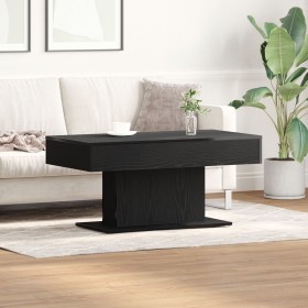 Mesa de Café Negra Roble 96x50x45 cm Madera de , Mesas de centro - Ref: Foro24-862624, Precio: 71,49 €, Descuento: %