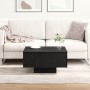 Mesa de café negra de roble 60x60x31,5 cm de madera ingenierizada de , Mesas de centro - Ref: Foro24-862626, Precio: 54,26 €,...