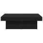 Mesa de café en negro y roble, 90x90x28 cm, hecha de madera de ingeniería de , Mesas de centro - Ref: Foro24-862628, Precio: ...