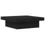 Mesa de café en negro y roble, 90x90x28 cm, hecha de madera de ingeniería de , Mesas de centro - Ref: Foro24-862628, Precio: ...