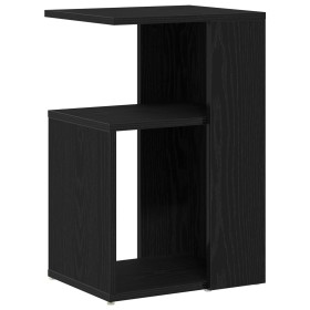 Mesa Auxiliar Negra de Roble 36x30x56 cm en Madera Elaborada de , Mesas auxiliares - Ref: Foro24-862630, Precio: 41,41 €, Des...