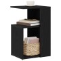 Mesa Auxiliar Negra de Roble 36x30x56 cm en Madera Elaborada de , Mesas auxiliares - Ref: Foro24-862630, Precio: 41,41 €, Des...