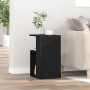 Mesa Auxiliar Negra de Roble 36x30x56 cm en Madera Elaborada de , Mesas auxiliares - Ref: Foro24-862630, Precio: 41,41 €, Des...