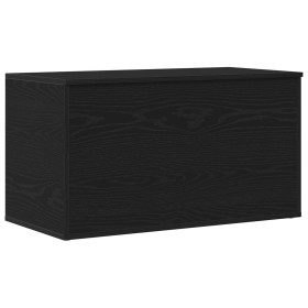 Cajón de almacenamiento Negro Roble 84x42x46 cm Madera de , Baúles de almacenamiento - Ref: Foro24-862633, Precio: 79,70 €, D...
