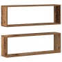Estantes de pared 2 pcs Madera reciclada 80x15x26 cm de , Estantes y estanterías - Ref: Foro24-862639, Precio: 36,70 €, Descu...