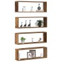 Estanterías de pared 4 pcs Madera antigua 80x15x26 cm Madera trabajada de , Estantes y estanterías - Ref: Foro24-862640, Prec...