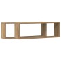 Estanterías de pared 2 piezas Roble Artisan 80x15x26 cm Madera de , Estantes y estanterías - Ref: Foro24-862641, Precio: 33,4...
