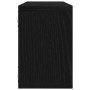 Estanterías de pared 2 paquetes Roble negro 60x15x23 cm Hechas de madera contrachapada de , Estantes y estanterías - Ref: For...