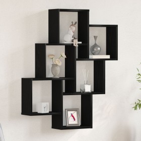 Armario de pared Negro Roble 78x15x92 cm Madera Derivada de , Estantes y estanterías - Ref: Foro24-862649, Precio: 47,34 €, D...