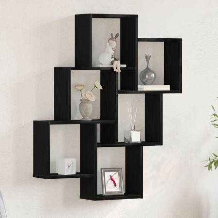 Armario de pared Negro Roble 78x15x92 cm Madera Derivada de , Estantes y estanterías - Ref: Foro24-862649, Precio: 47,34 €, D...
