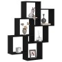 Armario de pared Negro Roble 78x15x92 cm Madera Derivada de , Estantes y estanterías - Ref: Foro24-862649, Precio: 47,34 €, D...