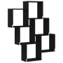 Armario de pared Negro Roble 78x15x92 cm Madera Derivada de , Estantes y estanterías - Ref: Foro24-862649, Precio: 47,34 €, D...
