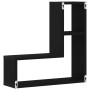 Estanterías 2 pcs de roble negro 50x15x85 cm de madera compuesta de , Estantes y estanterías - Ref: Foro24-862651, Precio: 39...