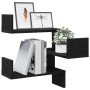 Estantes 2 piezas Negro Roble 40x40x49,5 cm Madera de , Estantes y estanterías - Ref: Foro24-862653, Precio: 42,27 €, Descuen...