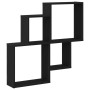 Armario de pared Negro Roble 80x15x78,5 cm Madera de ingeniería de , Estantes y estanterías - Ref: Foro24-862654, Precio: 39,...