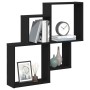 Armario de pared Negro Roble 80x15x78,5 cm Madera de ingeniería de , Estantes y estanterías - Ref: Foro24-862654, Precio: 39,...