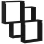 Armario de pared Negro Roble 80x15x78,5 cm Madera de ingeniería de , Estantes y estanterías - Ref: Foro24-862654, Precio: 39,...