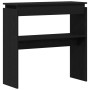 Mesa Consola Negra Roble 80x30x80 cm Madera Ingenierizada de , Mesas auxiliares - Ref: Foro24-862661, Precio: 52,51 €, Descue...