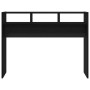 Mesa Consola Negra de Roble 105x30x80 cm de Madera Ingenierizada de , Mesas auxiliares - Ref: Foro24-862660, Precio: 60,86 €,...