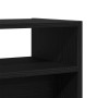 Mesa Consola Negra de Roble 105x30x80 cm de Madera Ingenierizada de , Mesas auxiliares - Ref: Foro24-862660, Precio: 60,86 €,...