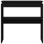 Mesa Consola Negra Roble 80x30x80 cm Madera Ingenierizada de , Mesas auxiliares - Ref: Foro24-862661, Precio: 52,51 €, Descue...
