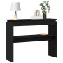 Mesa Consola Negra de Roble 80x30x102 cm de Madera Compensada de , Mesas auxiliares - Ref: Foro24-862662, Precio: 58,46 €, De...
