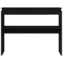 Mesa Consola Negra de Roble 80x30x102 cm de Madera Compensada de , Mesas auxiliares - Ref: Foro24-862662, Precio: 58,46 €, De...