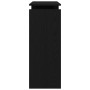 Mesa Consola Negra de Roble 80x30x102 cm de Madera Compensada de , Mesas auxiliares - Ref: Foro24-862662, Precio: 58,46 €, De...